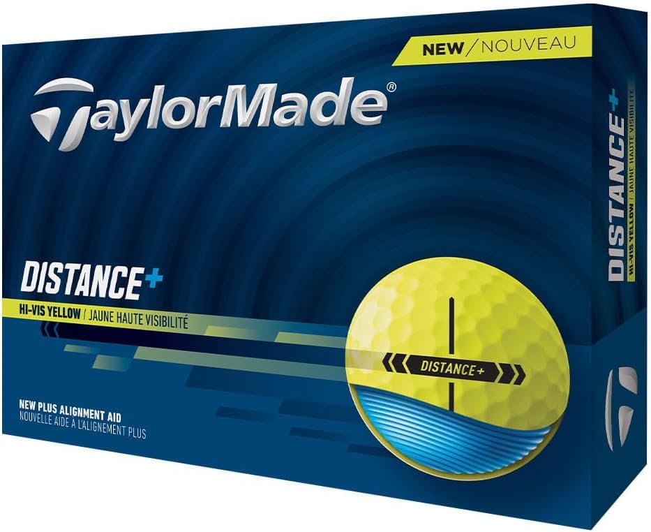 Taylormade Distance+ Golf Balls yellow