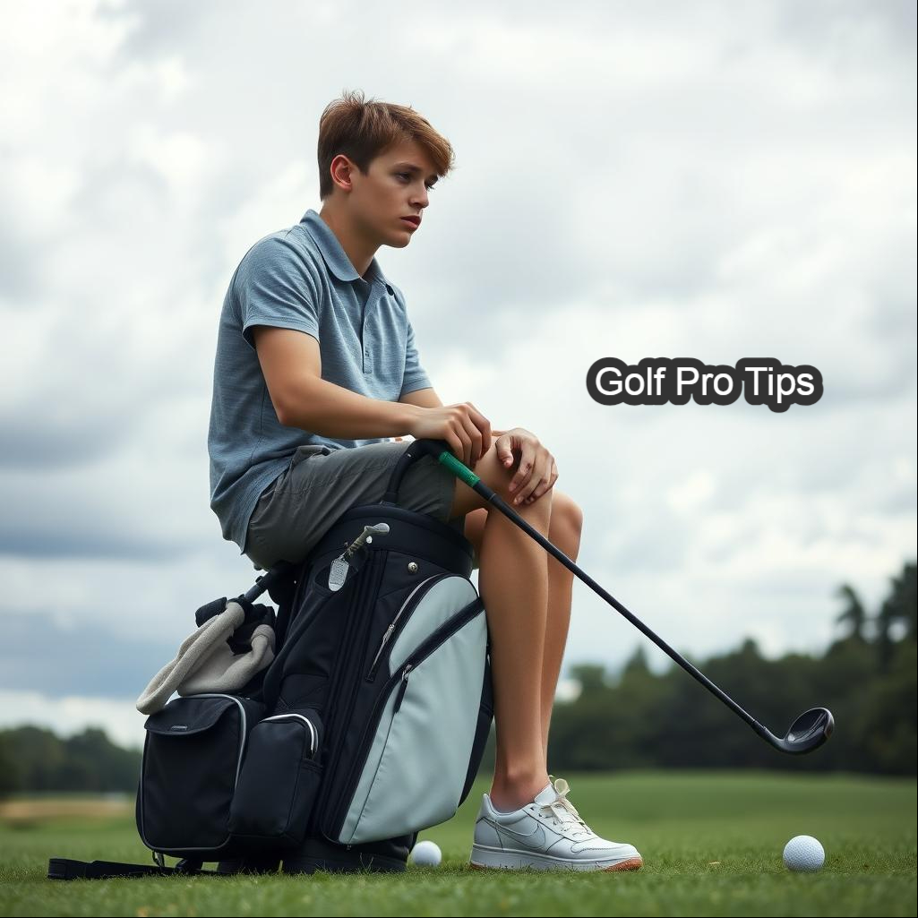 Top 9 Mental Golf Tips for Beginners : Focus, Confidence & Calm 3 Mental Golf Tips Frustrated young golfer sitting after a poor shot