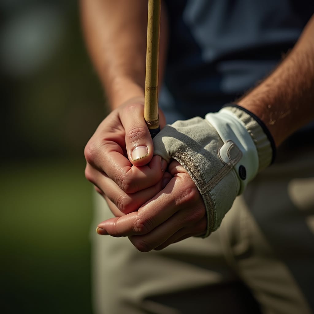 8 Essential Golf Tips for Beginners: Learn the Basics & Improve Fast 4 Hands demonstrating proper golf grip for beginners