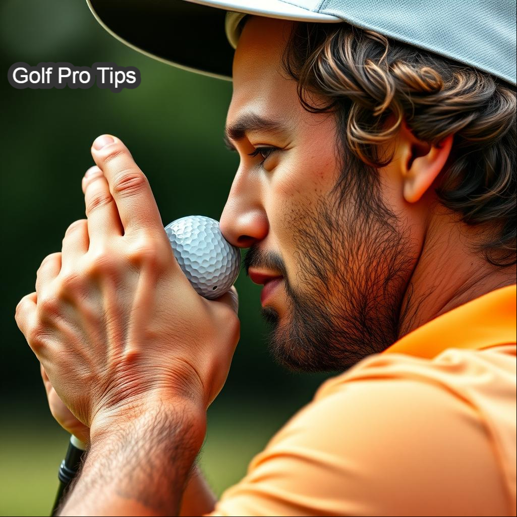 Top 9 Mental Golf Tips for Beginners : Focus, Confidence & Calm 7 Golfer using positive self-talk before a shot
