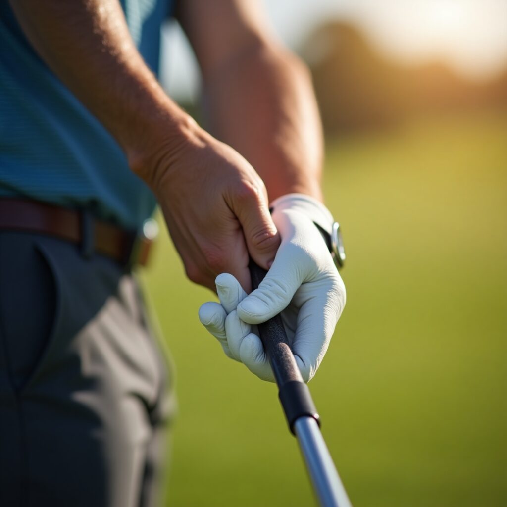 Boost Your Golf Swing Power Instantly with These 8 Game-Changing Techniques 3 Golfer showing interlock grip for increased swing power