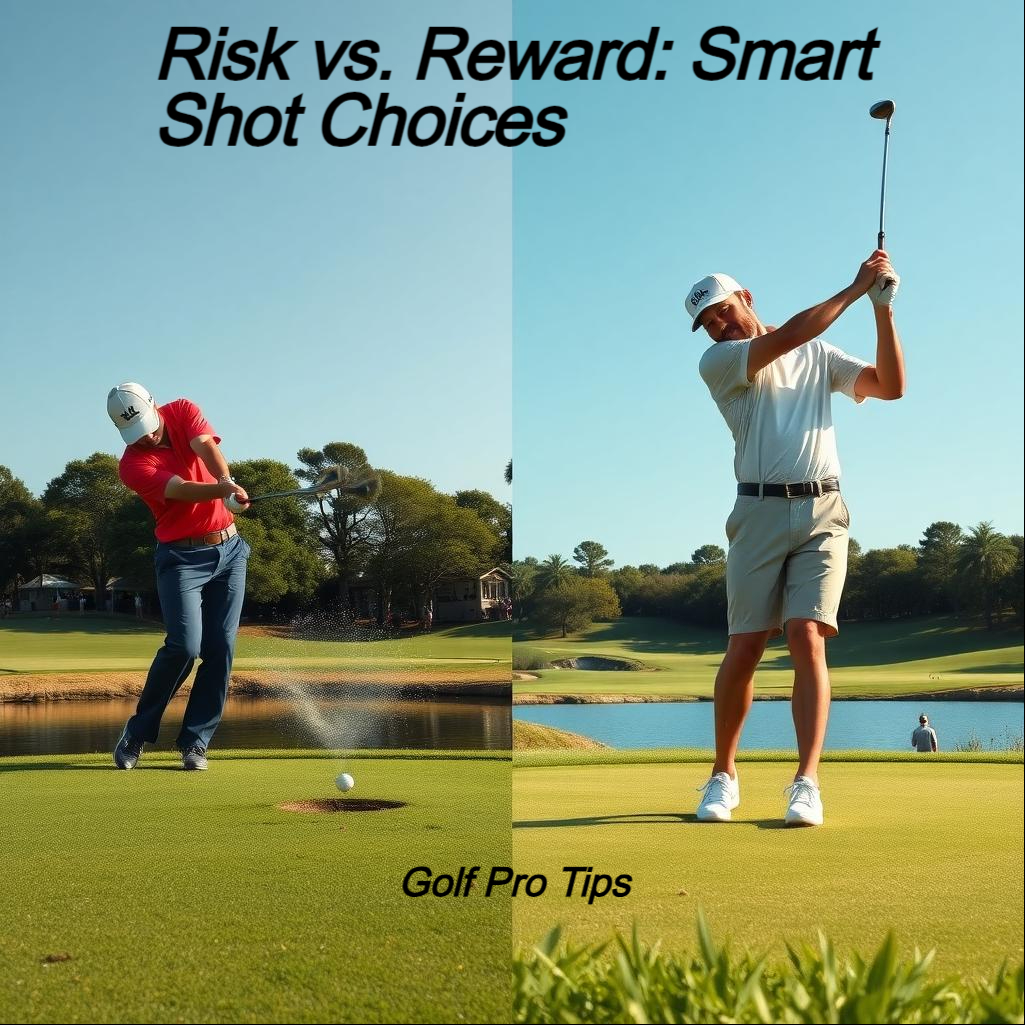 10 Brilliant Golf Course Tips for Beginners: Play Smarter, Not Harder 7 Comparison of golfers taking risky and conservative shot