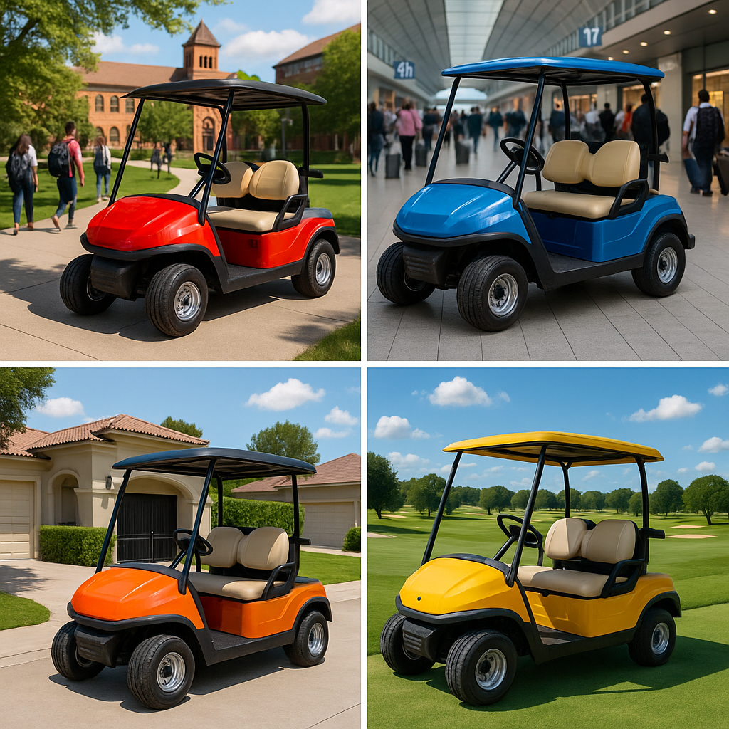 Do You Need a License to Drive a Golf Cart? 11 Laws That Could Cost You Big! 4 Golf carts being used in airports, universities, residential communities, and golf courses